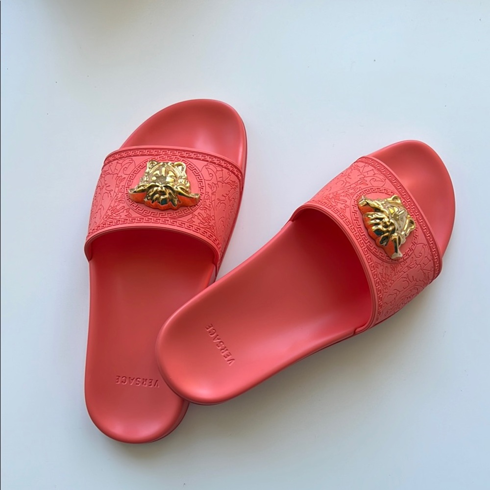 Versace Women's Coral Slides - Picture 2 of 9